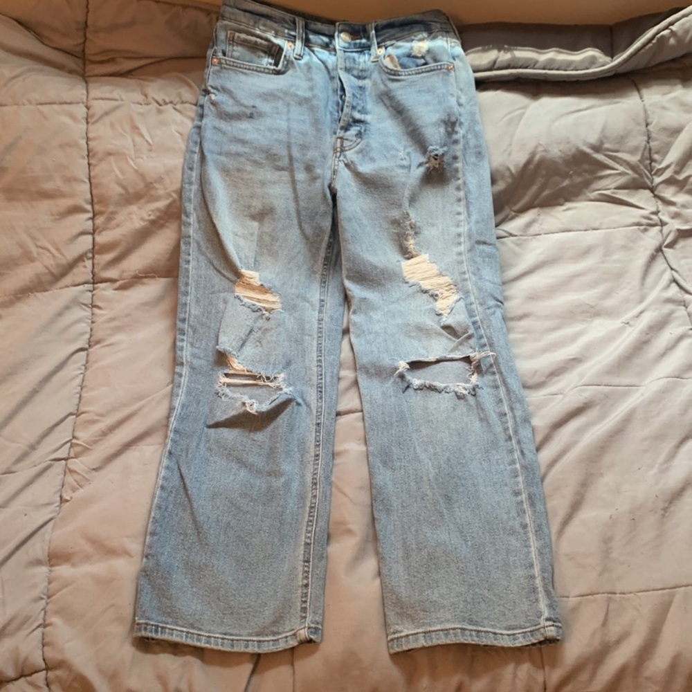 Wild fable straight mom jeans